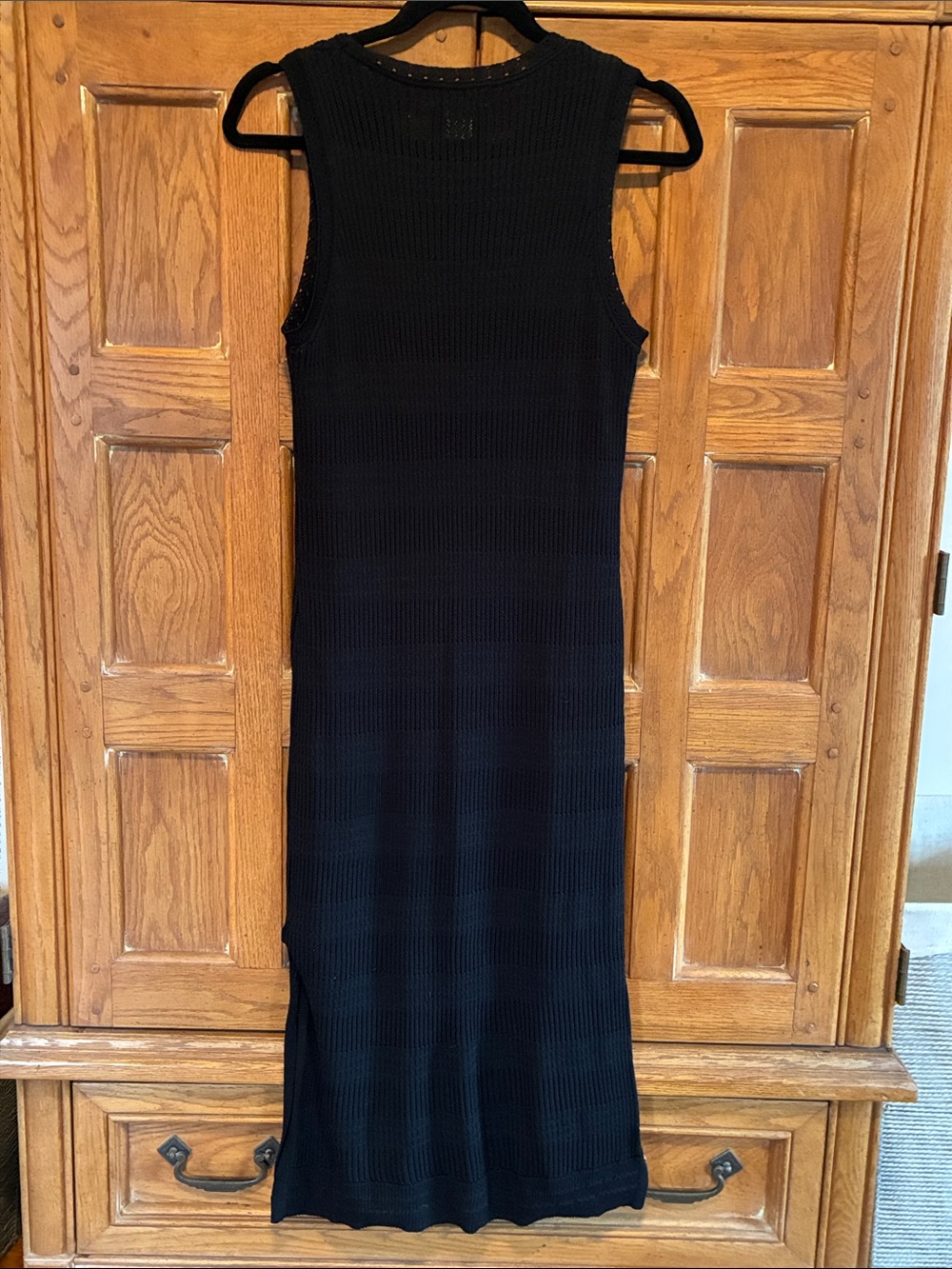 Rachel Zoe Black Knit Midi Dress Size S - Picture 4 of 4